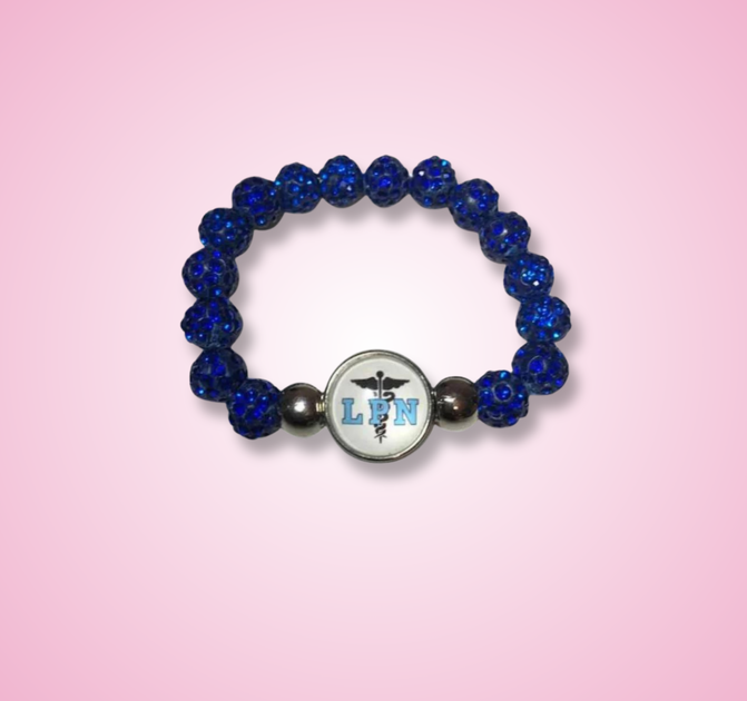 SNAP JEWELRY Bracelet (only) - Blue LPN 18mm snap – The Nurse