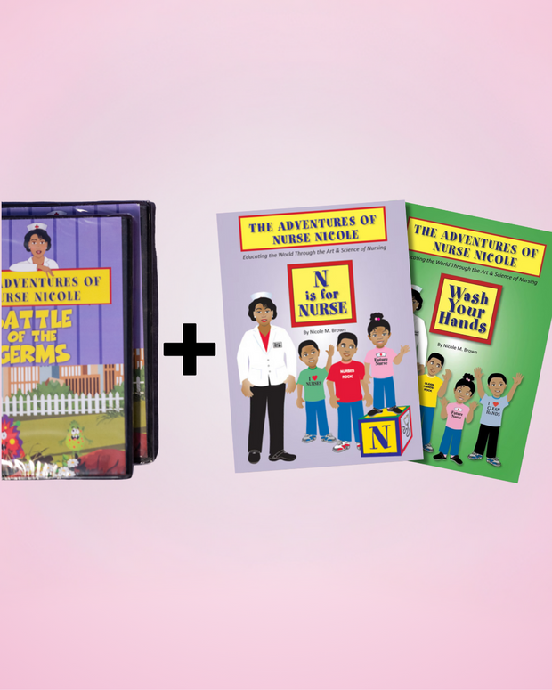 Book Bundle - Adventures of Nurse Nicole; N is for Nurse & Wash Your Hands (Autograph Books)
