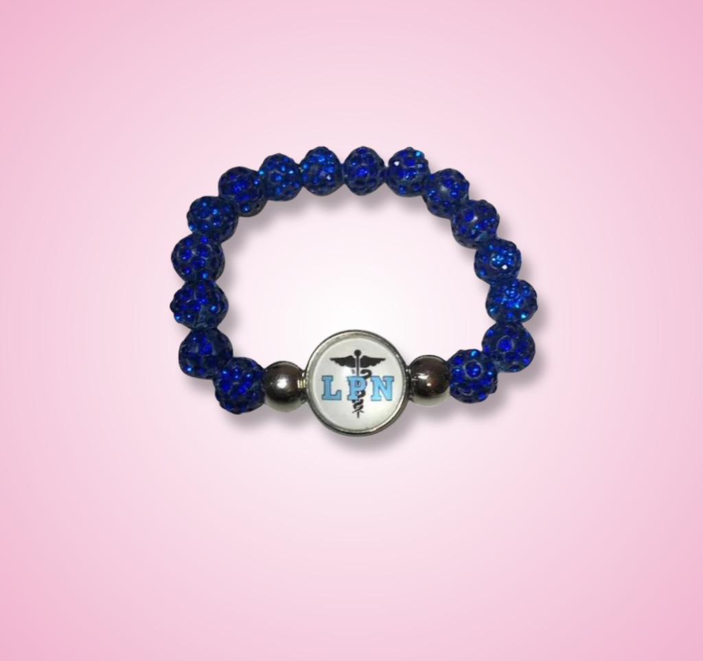 SNAP JEWELRY Bracelet (only) - Blue LPN 18mm snap – The Nurse