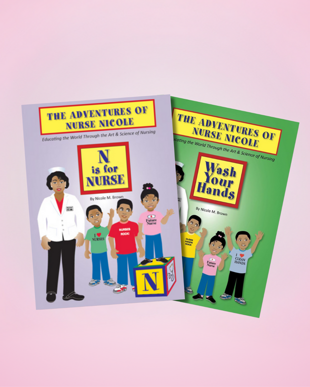 Book Bundle - Adventures of Nurse Nicole; N is for Nurse & Wash Your Hands (Autograph Books)